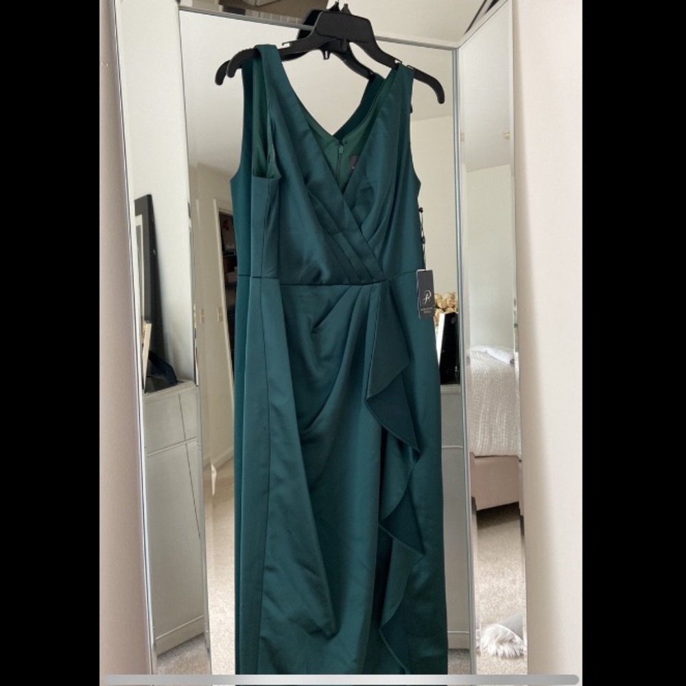 Adrianna Papell drape gown NWT - Picture 3 of 7